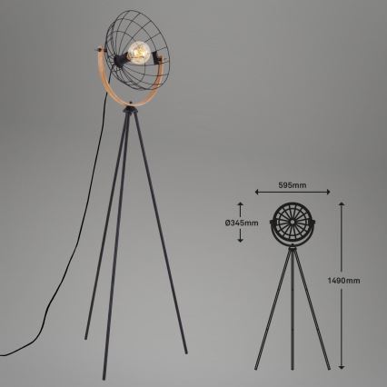 Brilo - Candeeiro de chão MESH 1xE27/40W/230V