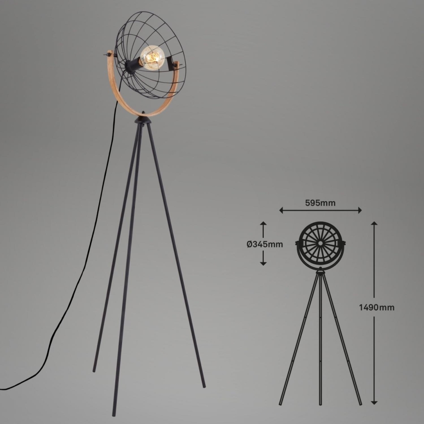 Brilo - Candeeiro de chão MESH 1xE27/40W/230V