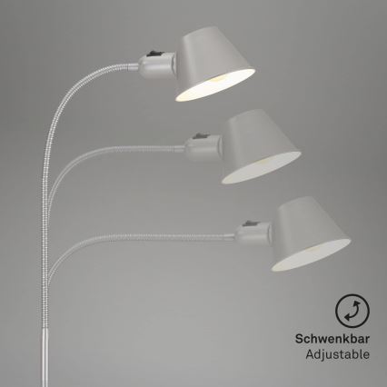 Brilo - Candeeiro de mesa 1xE27/10W/230V cromo mate