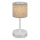 Brilo - Candeeiro de mesa com regulação LOLE LED/3W/5V IP44 prateado/bege