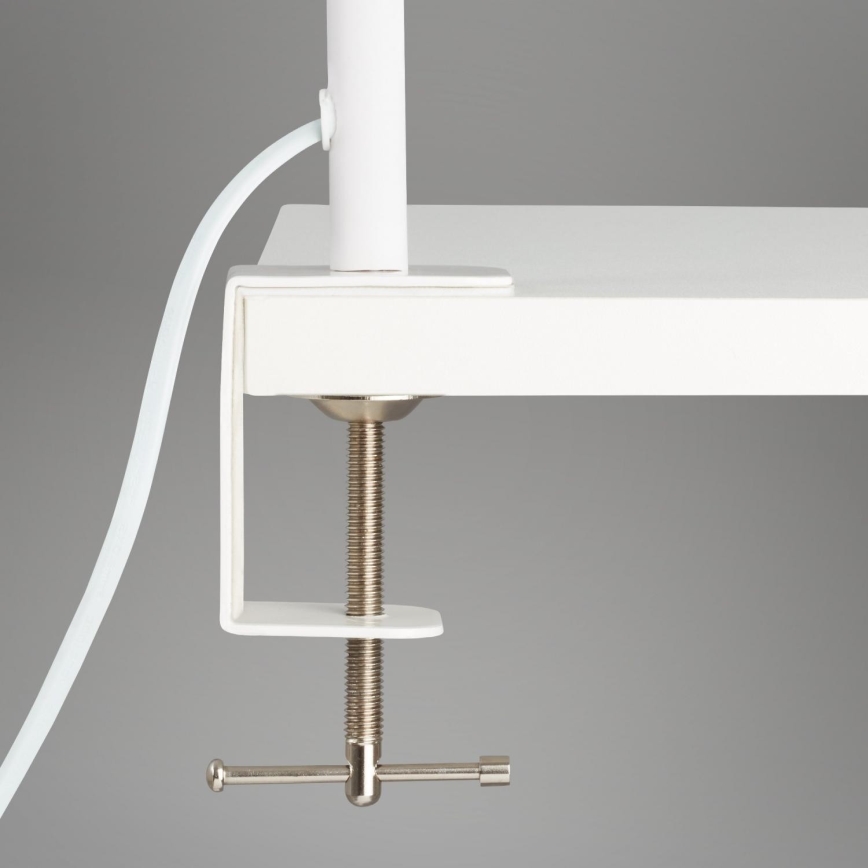 Brilo - Candeeiro de mesa LED Flexível com clipe TRASNA LED/7,5W/230V branco