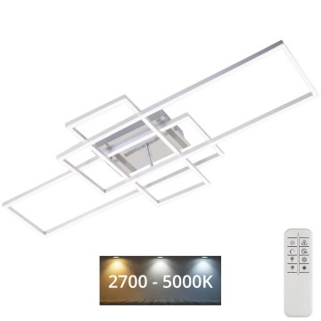 Brilo - Candeeiro integrado LED com regulação FRAME LED/51W/230V 2700-5000K cromado mate + comando
