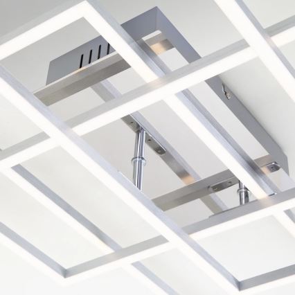 Brilo - Candeeiro integrado LED com regulação FRAME LED/51W/230V 2700-5000K cromado mate + comando