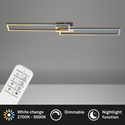 Brilo - Candelabro integrado LED com regulação FRAME 2xLED/20W/230V 2700-5000K + controlo remoto