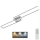 Brilo - Candelabro integrado LED com regulação FRAME 2xLED/20W/230V 2700-5000K + controlo remoto