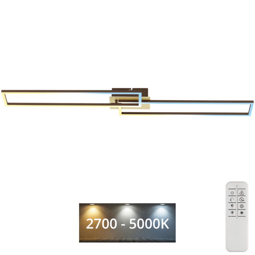 Brilo - Candelabro integrado LED com regulação FRAME 2xLED/20W/230V 2700-5000K + controlo remoto