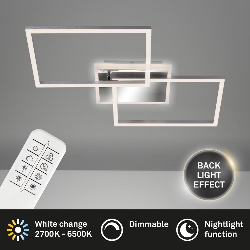 Brilo - Candelabro integrado LED com regulação FRAME 2xLED/20W/230V 2700-6500K + controlo remoto