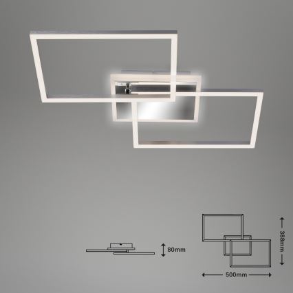 Brilo - Candelabro integrado LED com regulação FRAME 2xLED/20W/230V 2700-6500K + controlo remoto