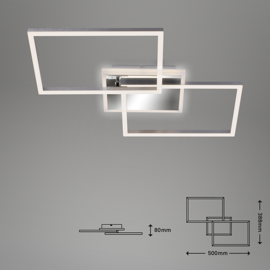 Brilo - Candelabro integrado LED com regulação FRAME 2xLED/20W/230V 2700-6500K + controlo remoto