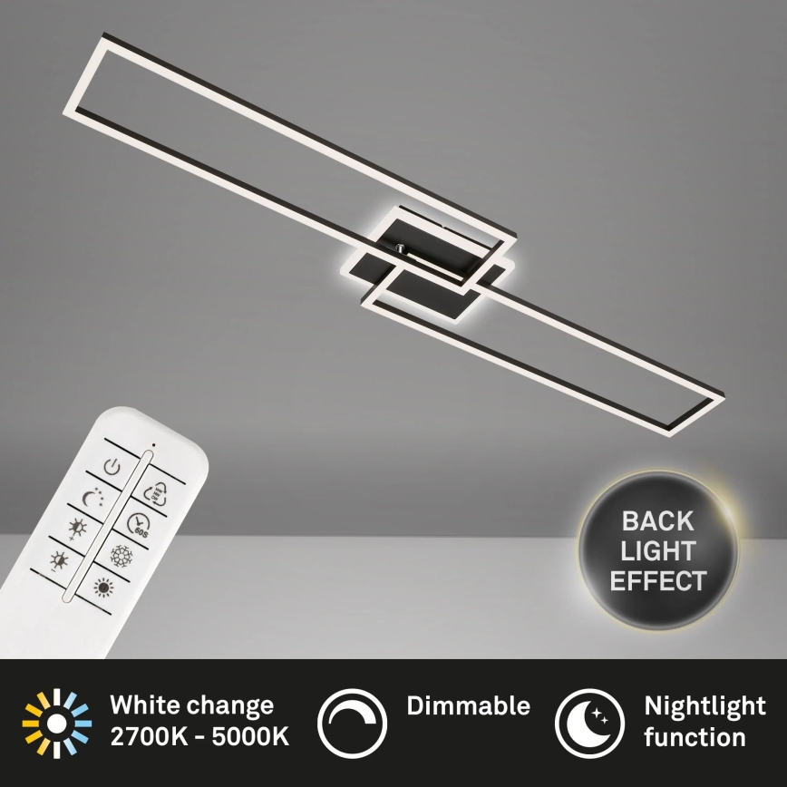 Brilo - Candelabro integrado LED com regulação FRAME 2xLED/20W/230V 2700-6500K + controlo remoto