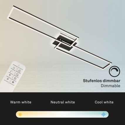 Brilo - Candelabro integrado LED com regulação FRAME 2xLED/20W/230V 2700-6500K + controlo remoto