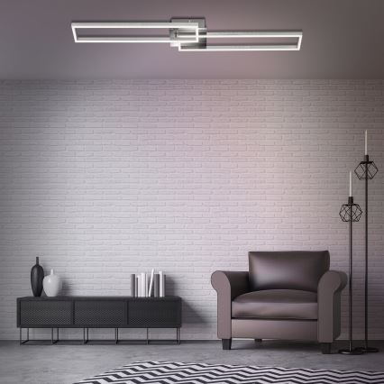 Brilo - Candelabro integrado LED com regulação FRAME 2xLED/20W/230V 2700-5000K + controlo remoto