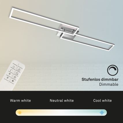 Brilo - Candelabro integrado LED com regulação FRAME 2xLED/20W/230V 2700-5000K + controlo remoto