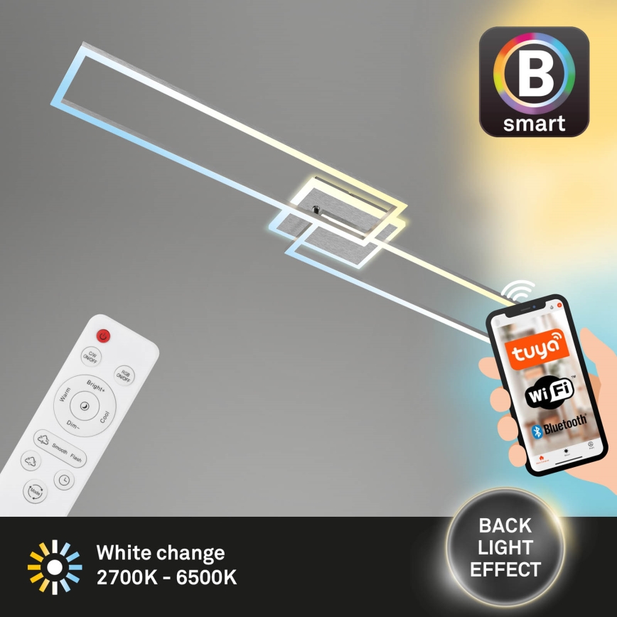 Brilo - Candelabro integrado LED com regulação FRAME 2xLED/20W/230V 2700-6500K Wi-Fi Tuya + controlo remoto