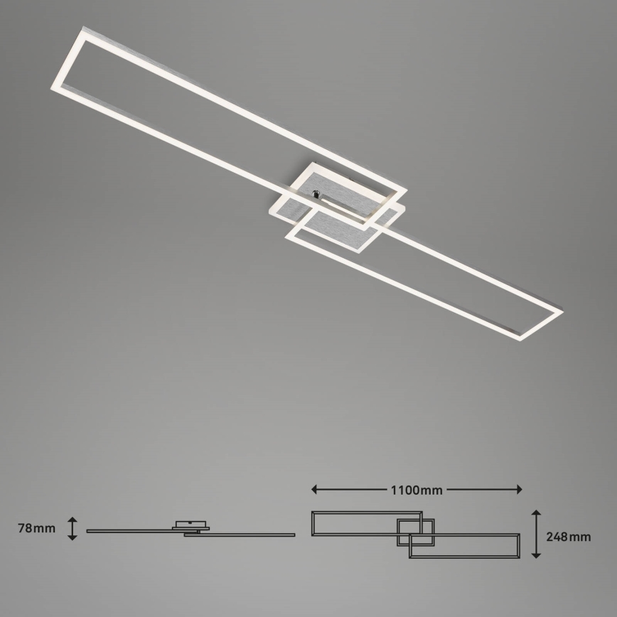 Brilo - Candelabro integrado LED com regulação FRAME 2xLED/20W/230V 2700-6500K Wi-Fi Tuya + controlo remoto