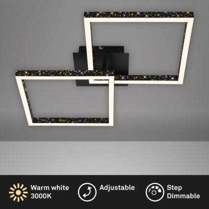 Brilo - Candelabro integrado LED com regulação FRAME 2xLED/9W/230V