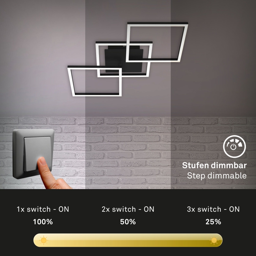 Brilo - Candelabro integrado LED com regulação FRAME LED/30W/230V