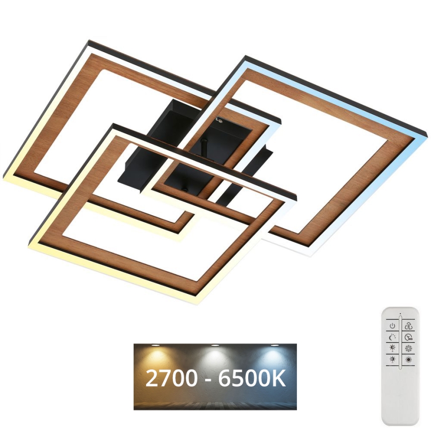 Brilo - Candelabro integrado LED com regulação FRAME LED/45W/230V 2700-6500K + controlo remoto