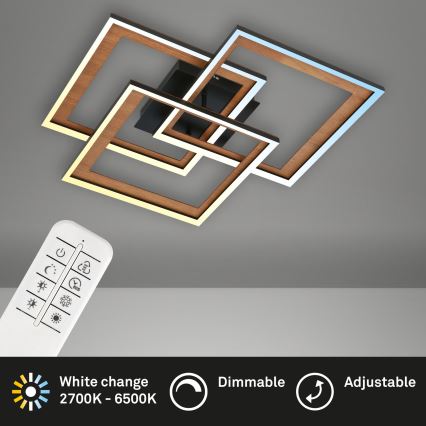 Brilo - Candelabro integrado LED com regulação FRAME LED/45W/230V 2700-6500K + controlo remoto