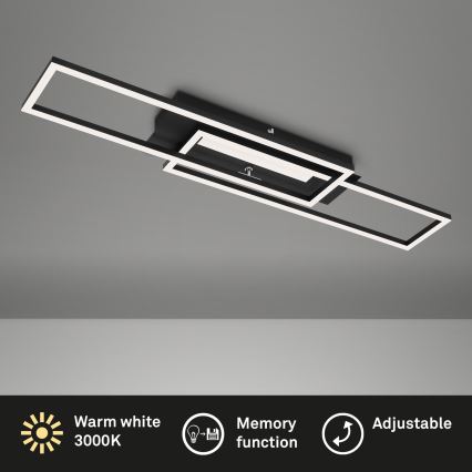 Brilo - Candelabro integrado LED FRAME 2xLED/20W/230V preto