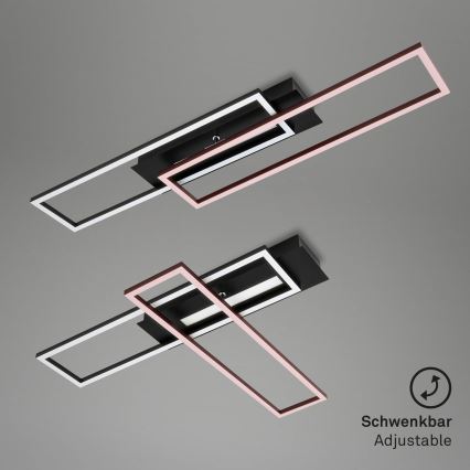 Brilo - Candelabro integrado LED FRAME 2xLED/20W/230V preto