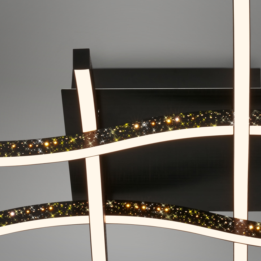 Brilo - Candelabro integrado LED REY 4xLED/6W/230V preto
