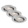 Brilo - CONJUNTO 3x Candeeiros LED reguláveis de encastrar para casa de banho DIMM LED/5,5W/230V IP23 cromado mate