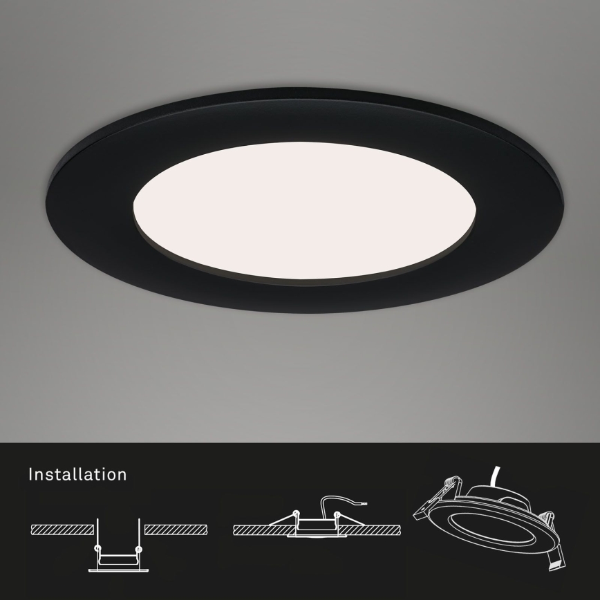 Brilo - CONJUNTO 3x Foco de encastrar de casa de banho LED FLAT LED/7W/230V IP44