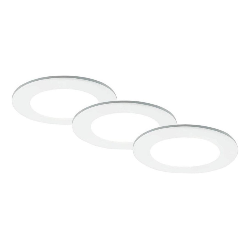 Brilo - CONJUNTO 3x Focos de encastrar LED para casa de banho  LED/4W/230V IP44 3000/4000K branco