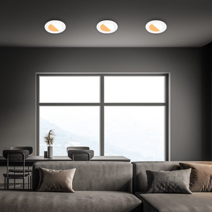 Brilo - CONJUNTO 3x Focos de encastrar LED para casa de banho  LED/4W/230V IP44 3000/4000K branco