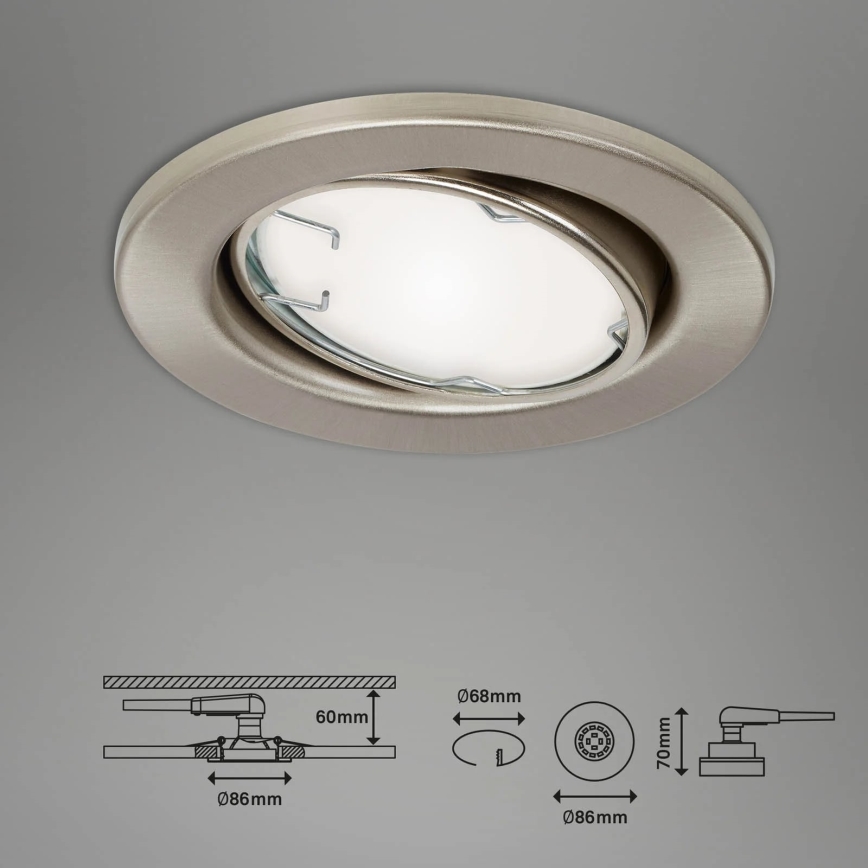 Brilo - CONJUNTO 3x LED RGBW Iluminação de casa de banho com regulação 1xGU10/4,9W/230V 2700-6500K Wi-Fi Tuya IP23 + controlo remoto