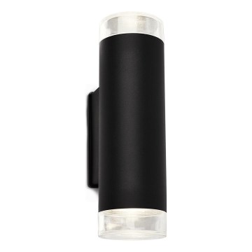 Brilo - Iluminação de parede exterior LED 2xGU10/4,7W/230V IP44 4000K preto
