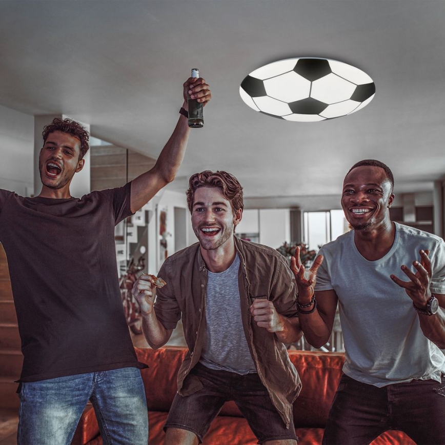Brilo - Iluminação de teto de criança LED FOTBALL LED/12W/230V