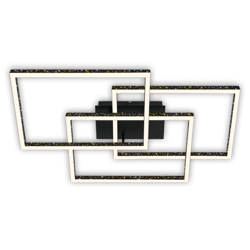 Brilo - Iluminação de teto LED com regulação FRAME LED/57W/230V 3000K preto