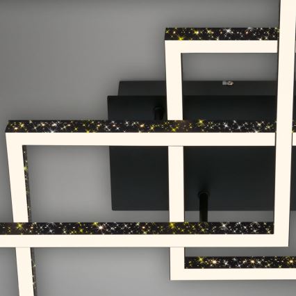 Brilo - Iluminação de teto LED com regulação FRAME LED/57W/230V 3000K preto
