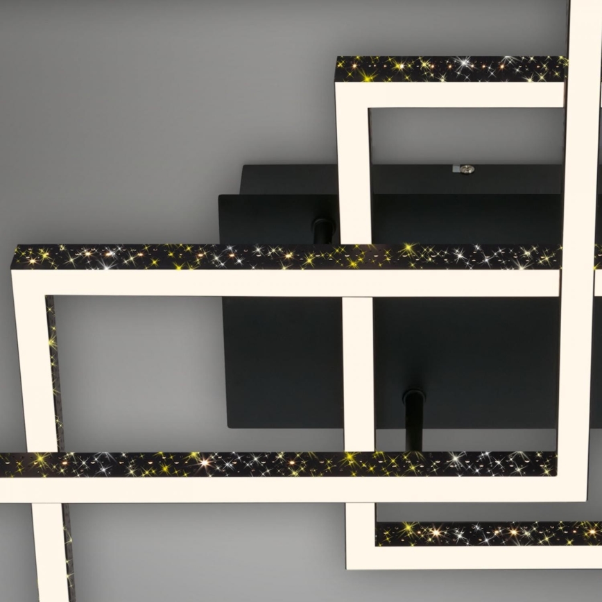 Brilo - Iluminação de teto LED com regulação FRAME LED/57W/230V 3000K preto