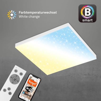 Brilo - Iluminação de teto LED com regulação FRAMELESS LED/24W/230V 3000-6500K Wi-Fi Tuya + comando