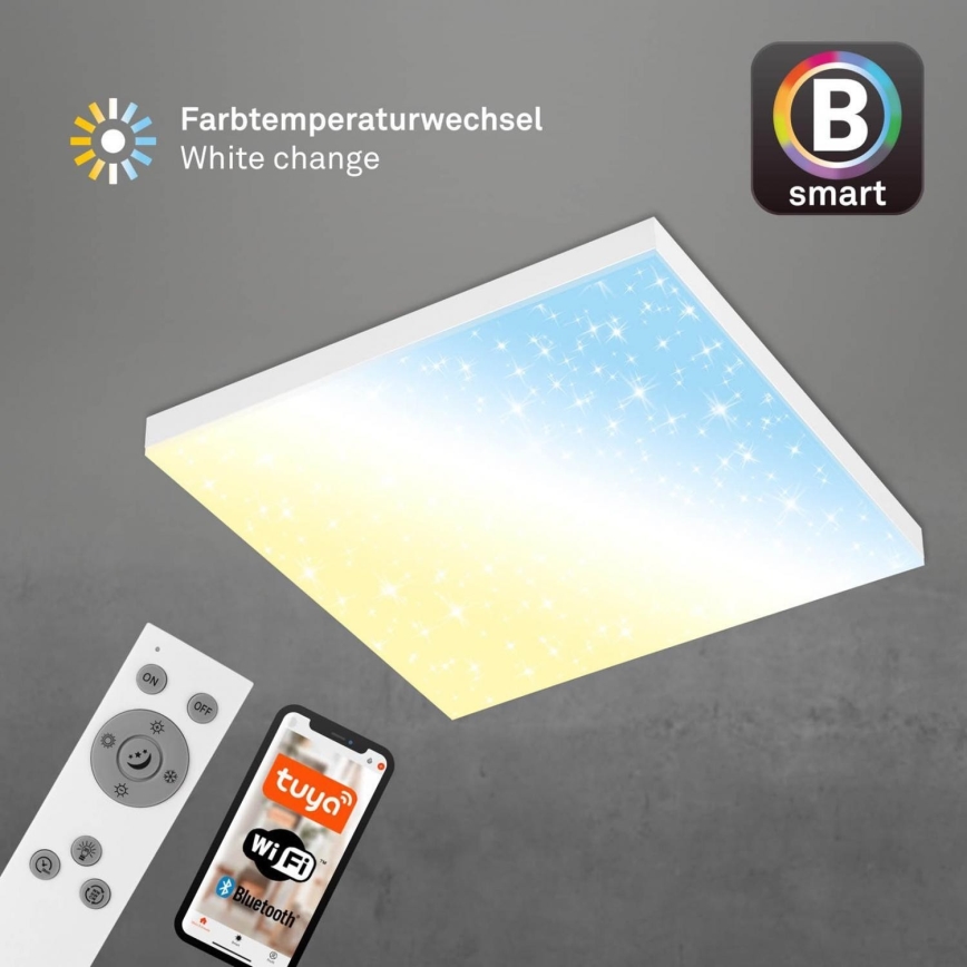 Brilo - Iluminação de teto LED com regulação FRAMELESS LED/24W/230V 3000-6500K Wi-Fi Tuya + comando