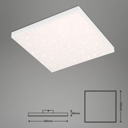 Brilo - Iluminação de teto LED com regulação FRAMELESS LED/24W/230V 3000-6500K Wi-Fi Tuya + comando