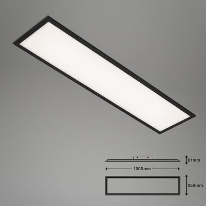 Brilo - Iluminação de teto LED com regulação PIATTO LED/24W/230V 3000-6500K 100x25 cm + controlo remoto