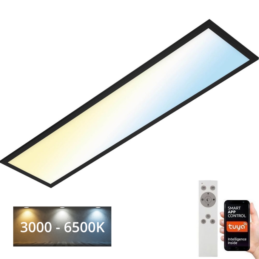 Brilo - Iluminação de teto LED com regulação PIATTO LED/28W/230V 3000-6500K Wi-Fi Tuya + controlo remoto