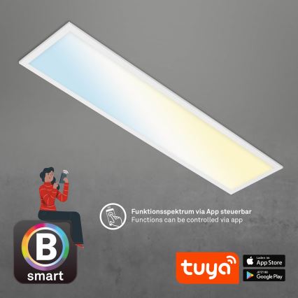 Brilo - Iluminação de teto LED com regulação PIATTO LED/28W/230V 3000-6500K Wi-Fi Tuya + controlo remoto