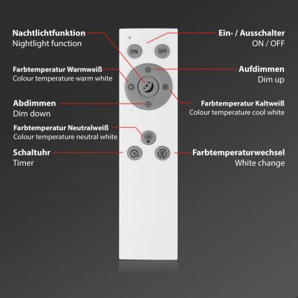 Brilo - Iluminação de teto LED com regulação PIATTO LED/28W/230V 3000-6500K Wi-Fi Tuya + controlo remoto