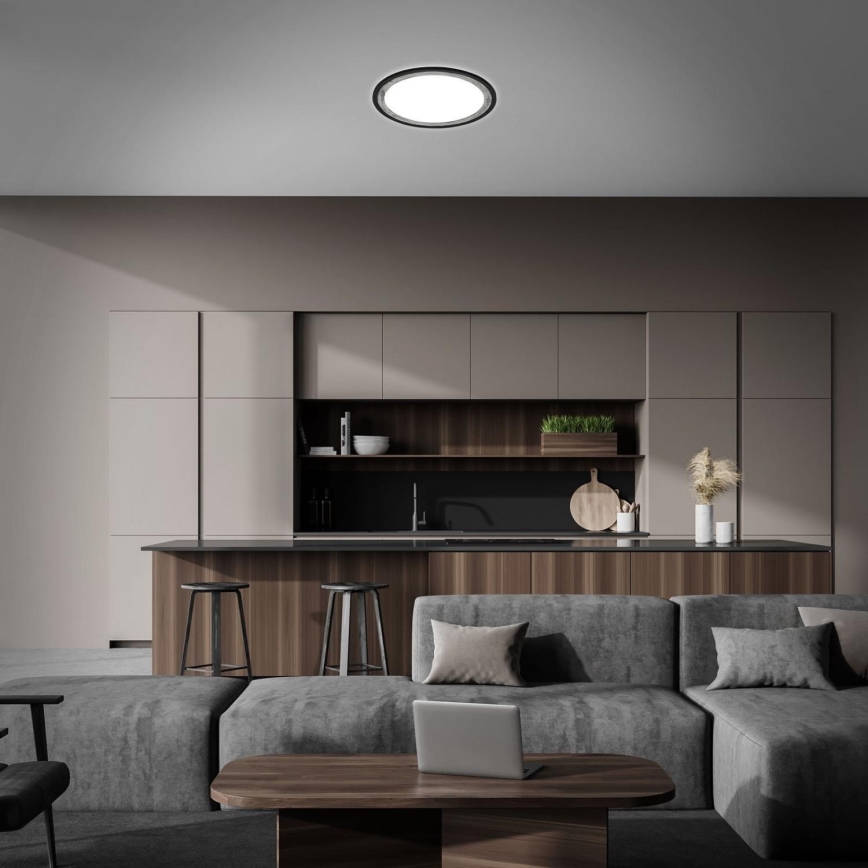 Brilo - Iluminação de teto LED com regulação SLIM LED/22W/230V 2700-6500K + comando