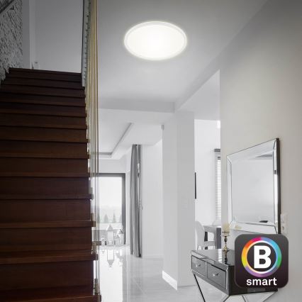Brilo - Iluminação de teto LED com regulação SLIM LED/22W/230V 2700-6500K Wi-Fi Tuya + controlo remoto