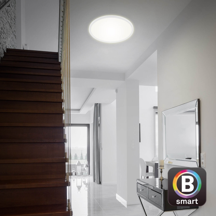 Brilo - Iluminação de teto LED com regulação SLIM LED/22W/230V 2700-6500K Wi-Fi Tuya + controlo remoto