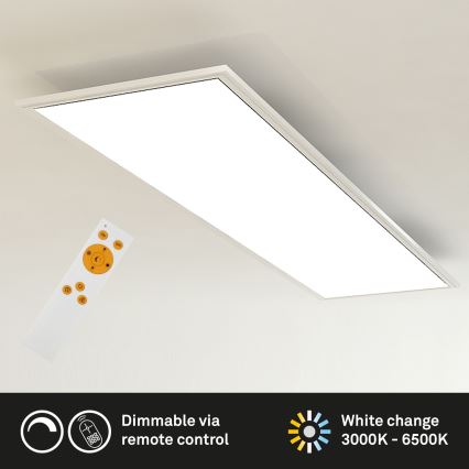 Brilo - Iluminação de teto LED com regulação SLIM LED/24W/230V 3000-6500K 100x25 cm + controlo remoto