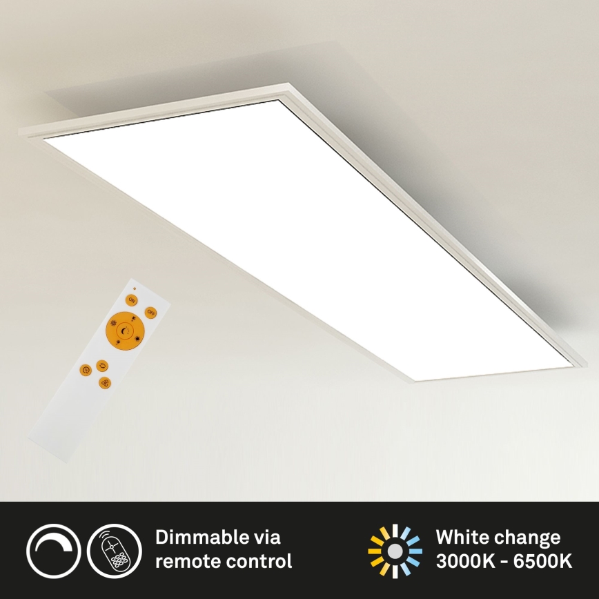 Brilo - Iluminação de teto LED com regulação SLIM LED/24W/230V 3000-6500K 100x25 cm + controlo remoto