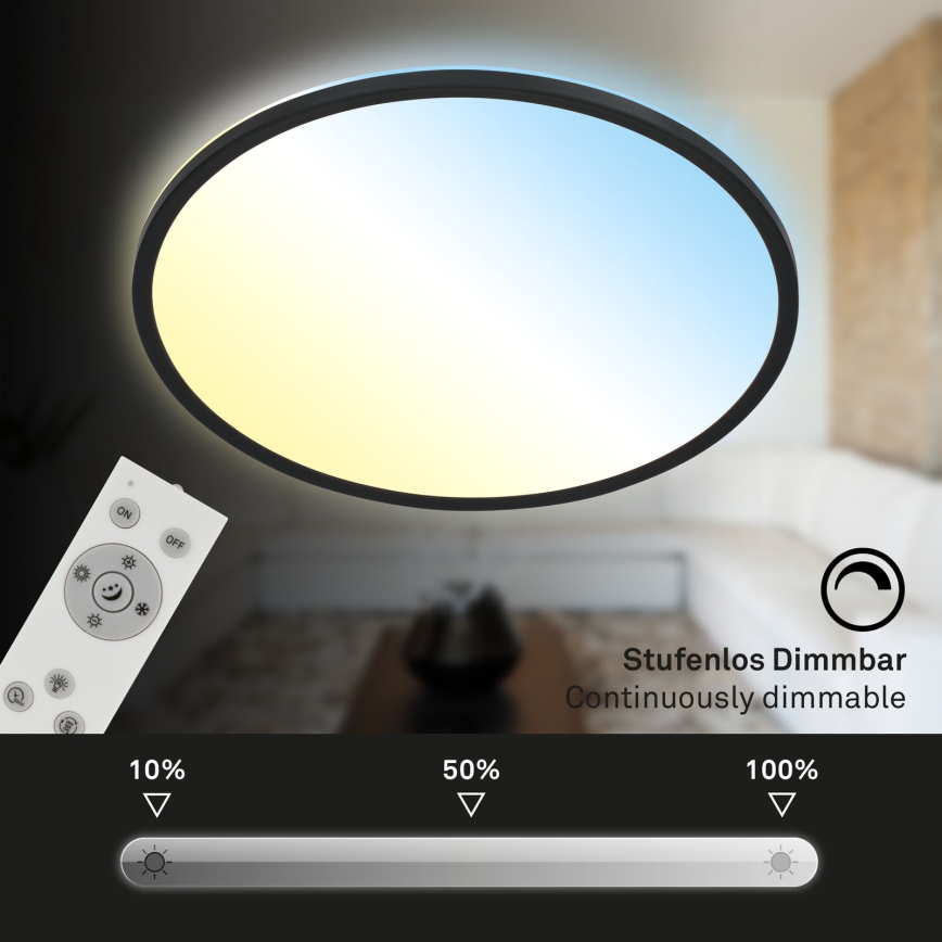 Brilo - Iluminação de teto LED com regulação SLIM LED/31W/230V 2700-6500K + controlo remoto