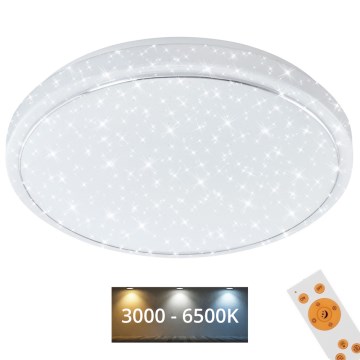 Brilo - Iluminação de teto LED com regulação STARRY SKY LED/18W/230V 3000-6500K + controlo remoto